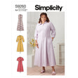Simplicity Pattern 9260 Misses' & Women's Button Front Dresses