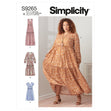 Simplicity Pattern 9265 Misses' & Women's Tiered Dresses