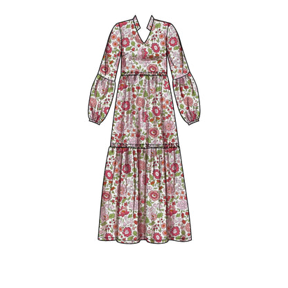 Simplicity Pattern 9265 Misses' & Women's Tiered Dresses