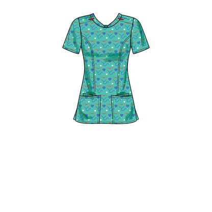 Simplicity Pattern 9276 Misses' Scrubs