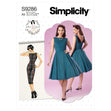 Simplicity Pattern 9286 Misses' Fold-back Facing Dresses