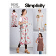 Simplicity Pattern 9312 Misses' Aprons