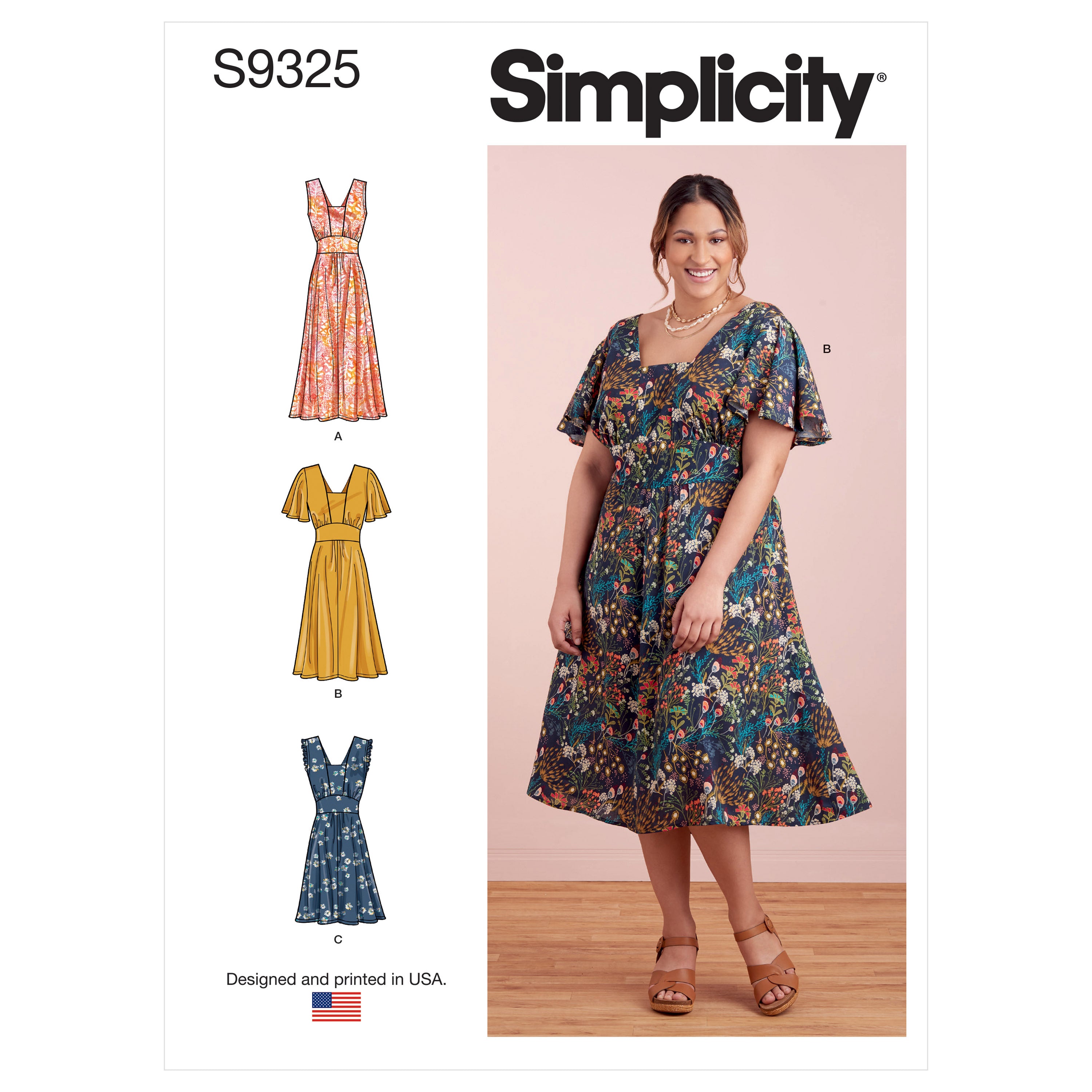 Simplicity Pattern 9325 Misses' and Women's Dress with Length and Slee ...