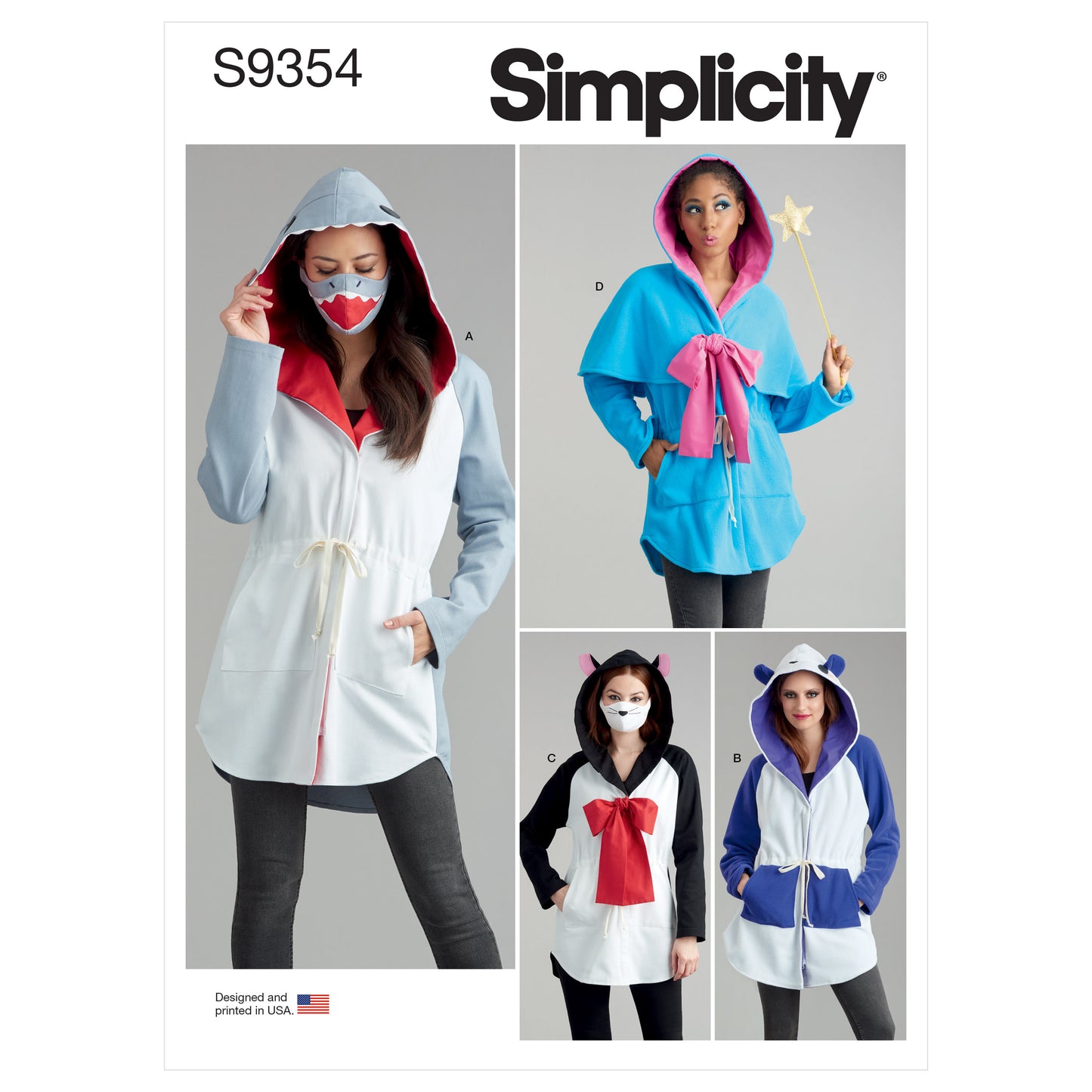 Simplicity SS9354 Miss Jacket Missk & Hat