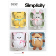 Simplicity SS9361 Plush Animals