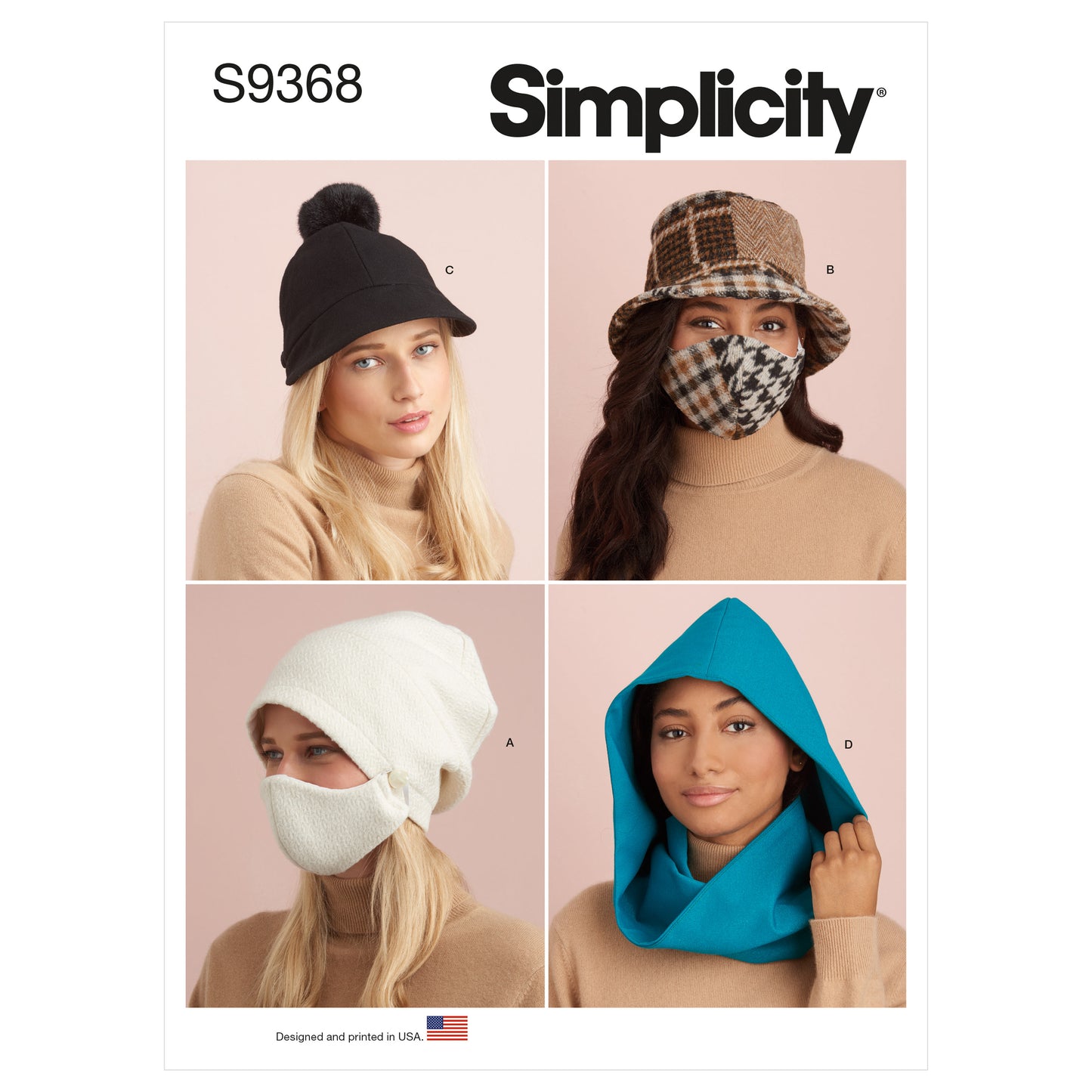 Simplicity SS9368 Hat Nifty Scarf &  Mask