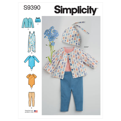 Simplicity Pattern 9390 Babies Knit Layete