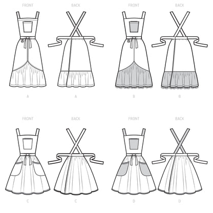 Simplicity Pattern S9435 Misses' Aprons