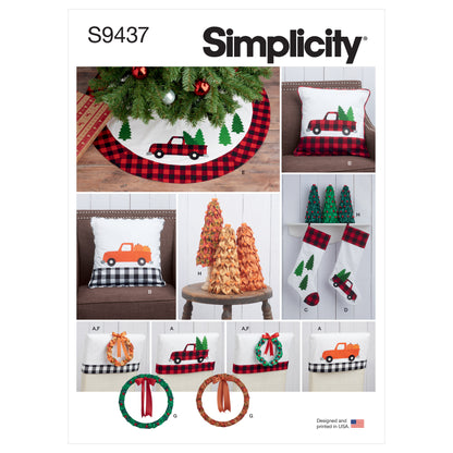 Simplicity Pattern S9437 Holiday Decorating