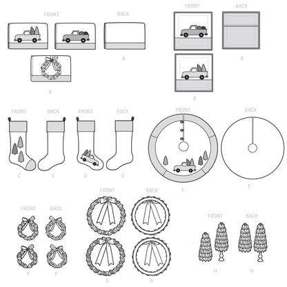 Simplicity Pattern S9437 Holiday Decorating