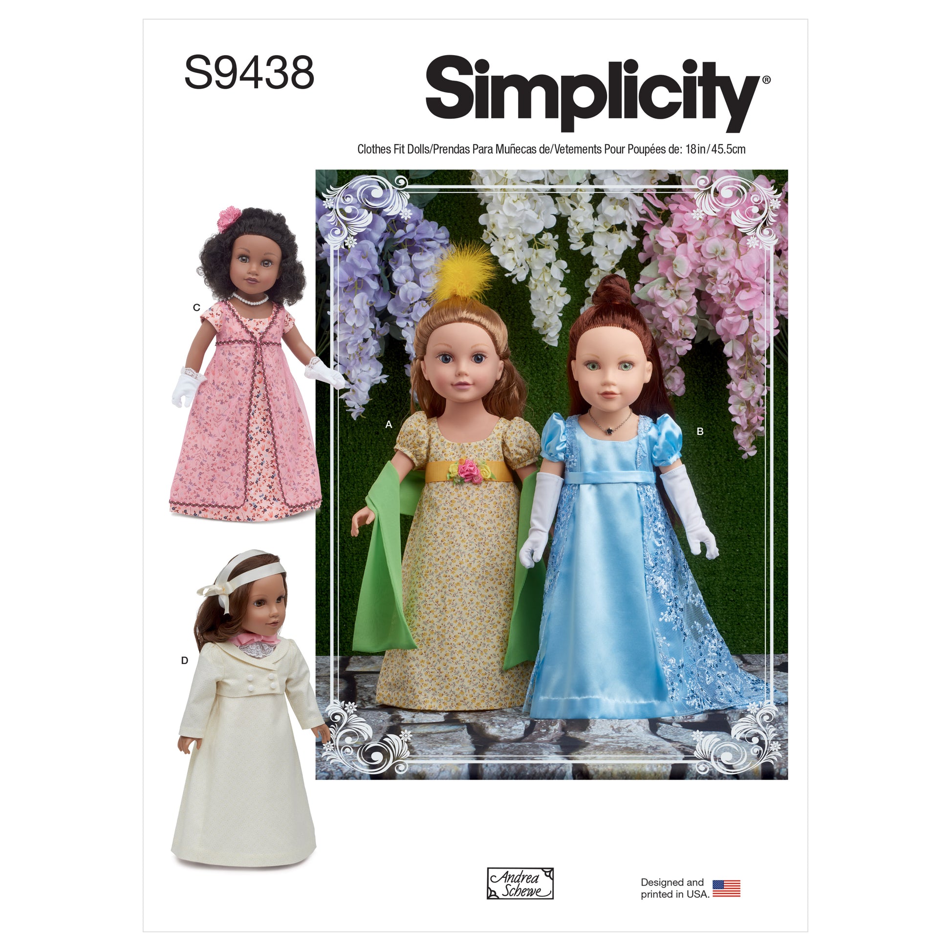 Simplicity Pattern S9438 18" Doll Clothes