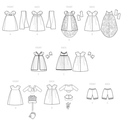 Simplicity Pattern S9438 18" Doll Clothes