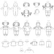 Simplicity Pattern S9440 Plush Dolls with Clothes