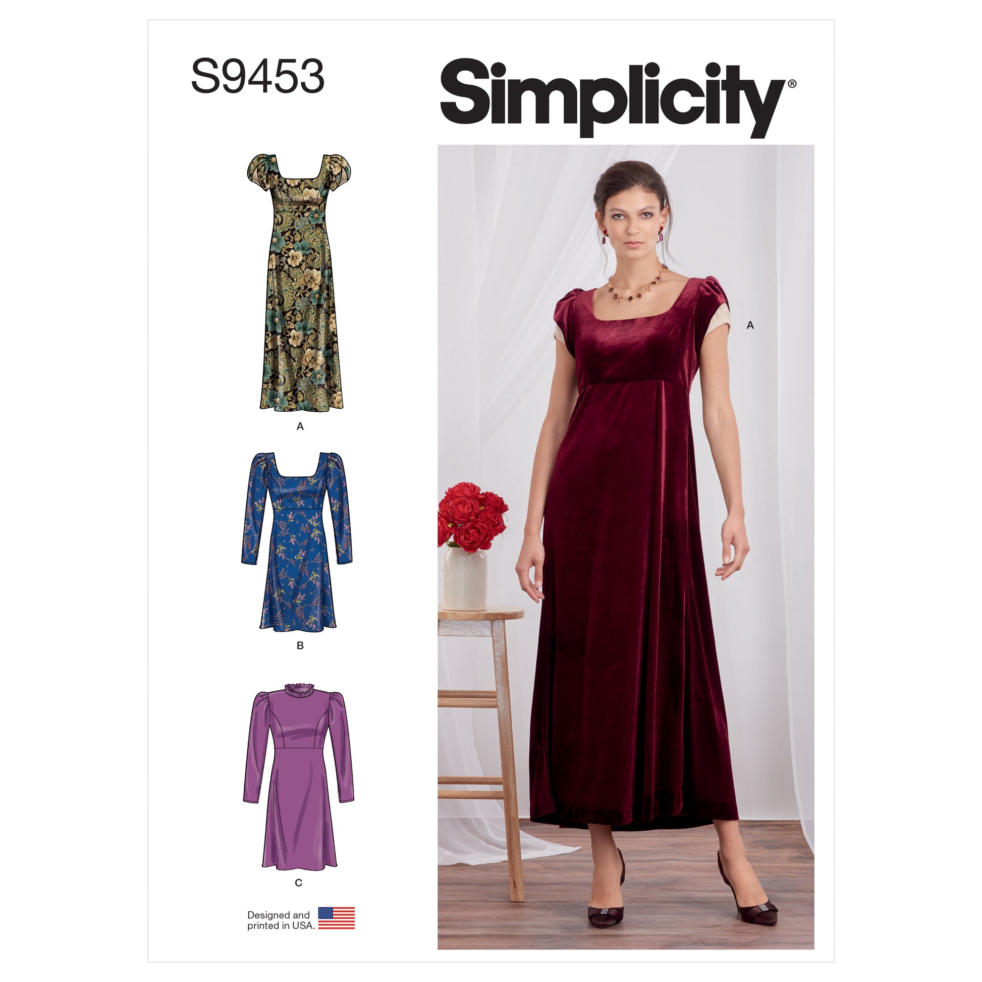 Simplicity Pattern S9453 Misses' Dress