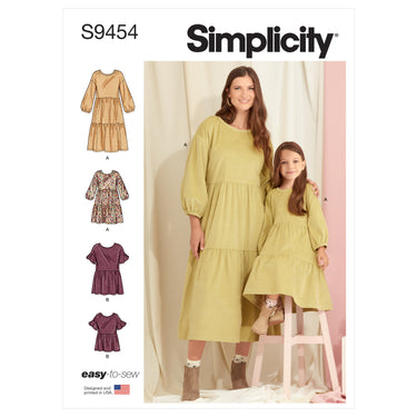 Simplicity New Look Kids Pattern Toddler Dress, Top, Leggings and Bolero  Size 1/2-1-2-3-4