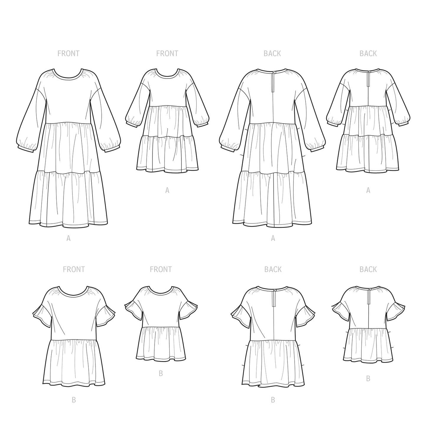 Simplicity Pattern S9454 Children's & Misses' Dress & Top