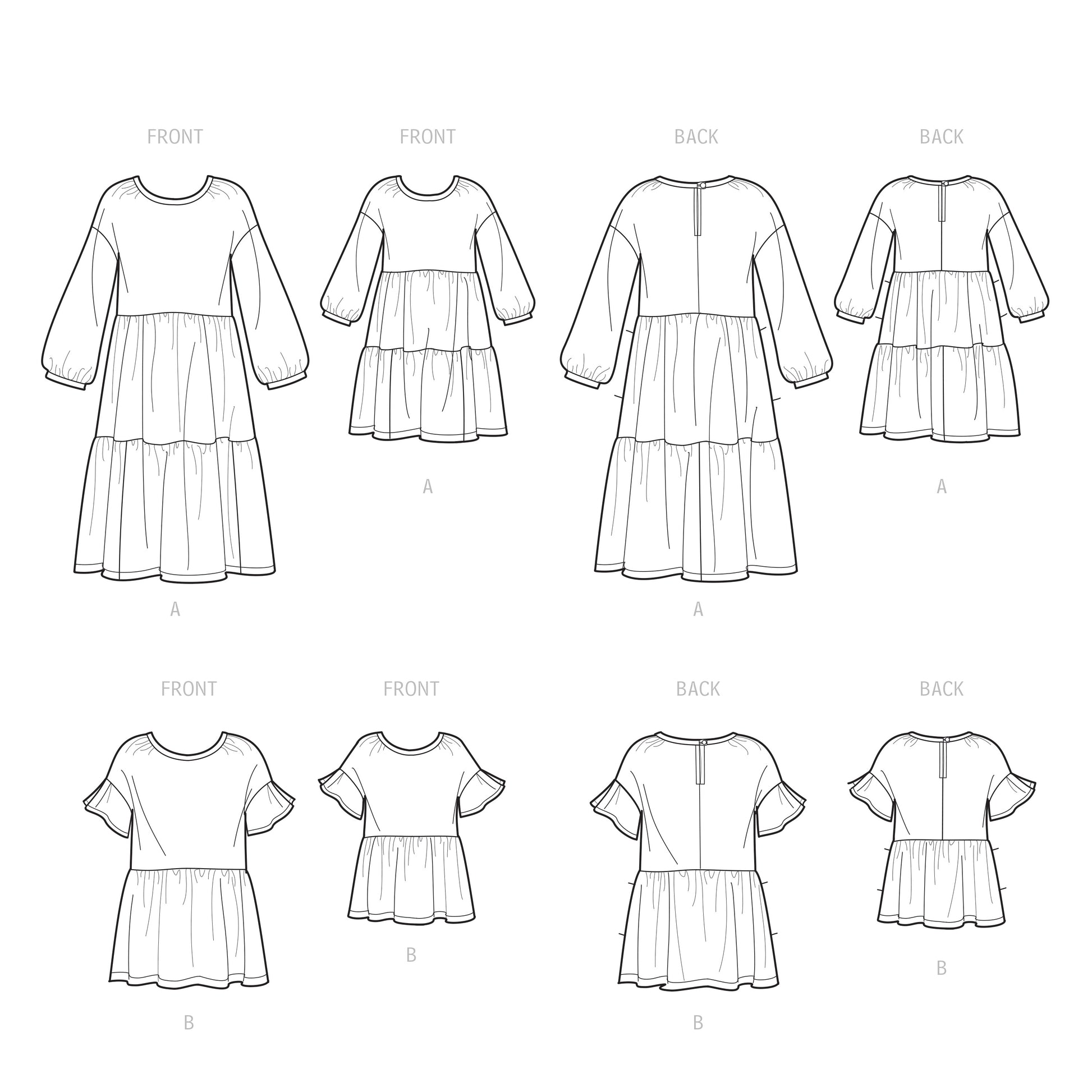 Simplicity Pattern S9454 Children's & Misses' Dress & Top