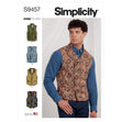 Simplicity Pattern S9457 Men's Vests