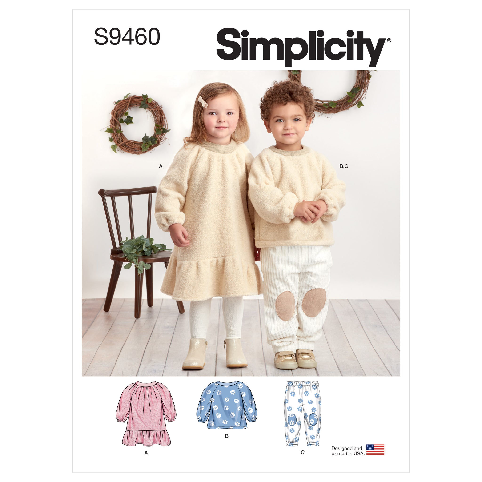 S9454  Simplicity Sewing Pattern Children's & Misses' Dress and