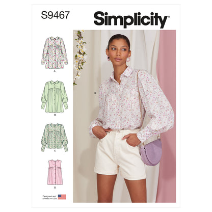 Simplicity Pattern S9467 Misses' Tops