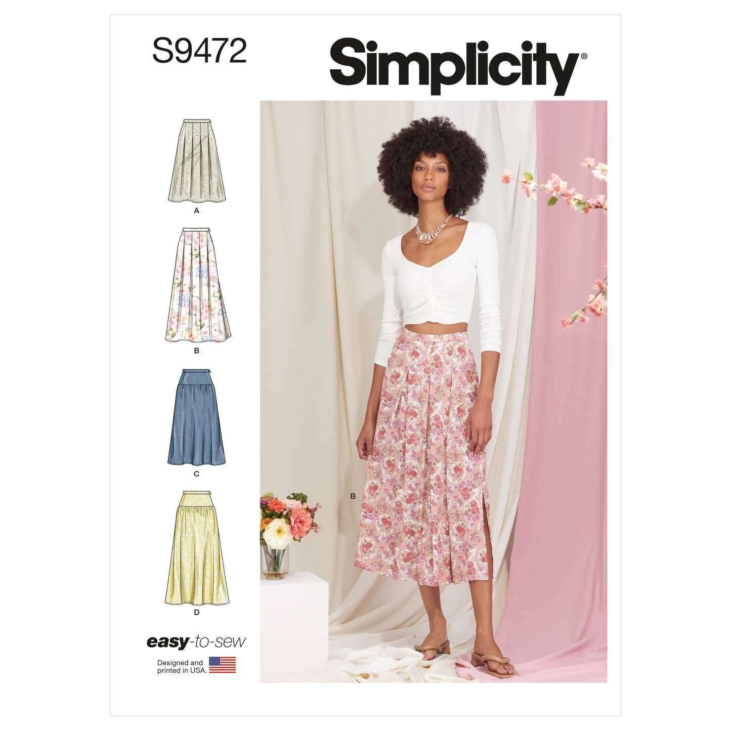 Simplicity Pattern S9472 Misses' Skirts