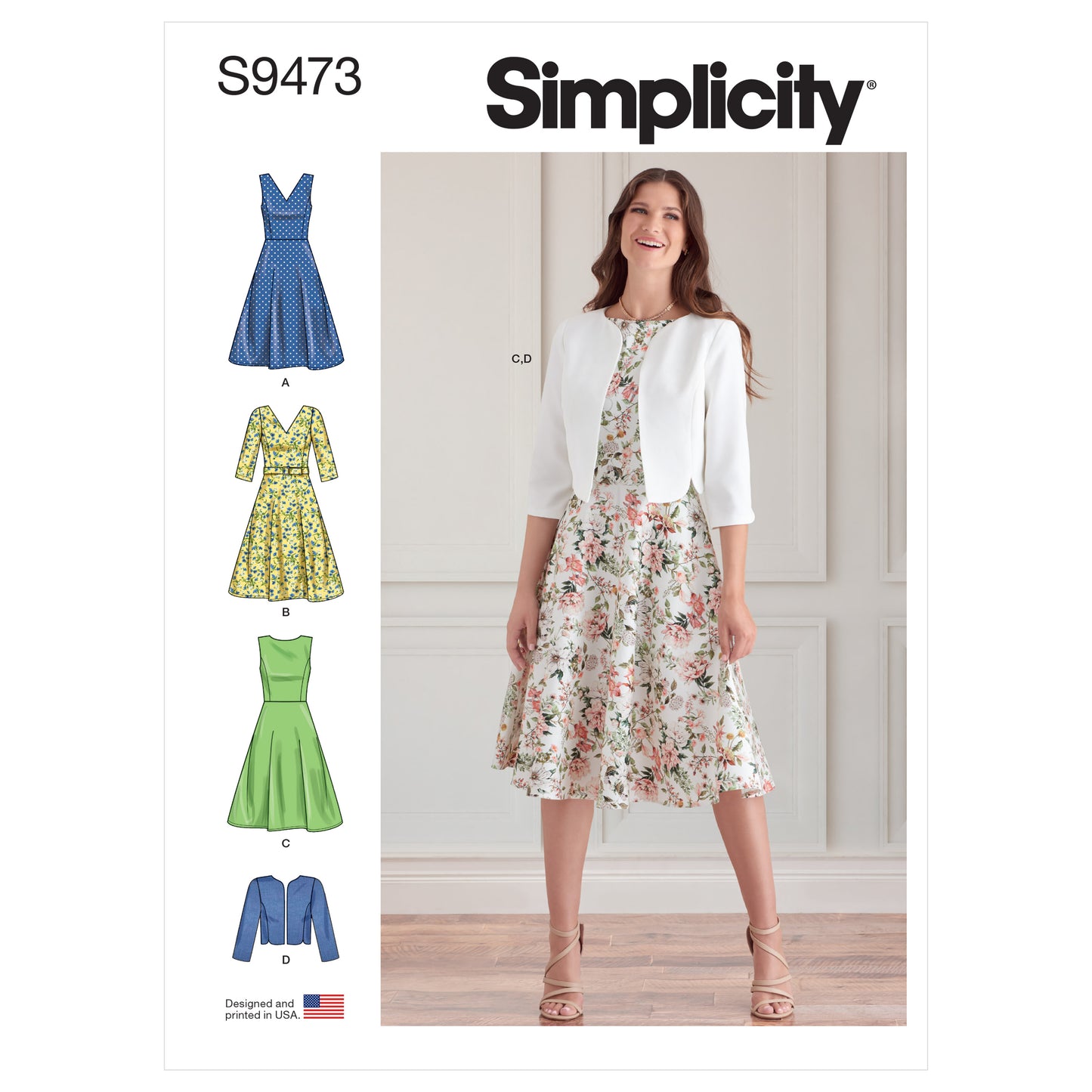 Simplicity Pattern S9473 Misses' Dresses and Jacket