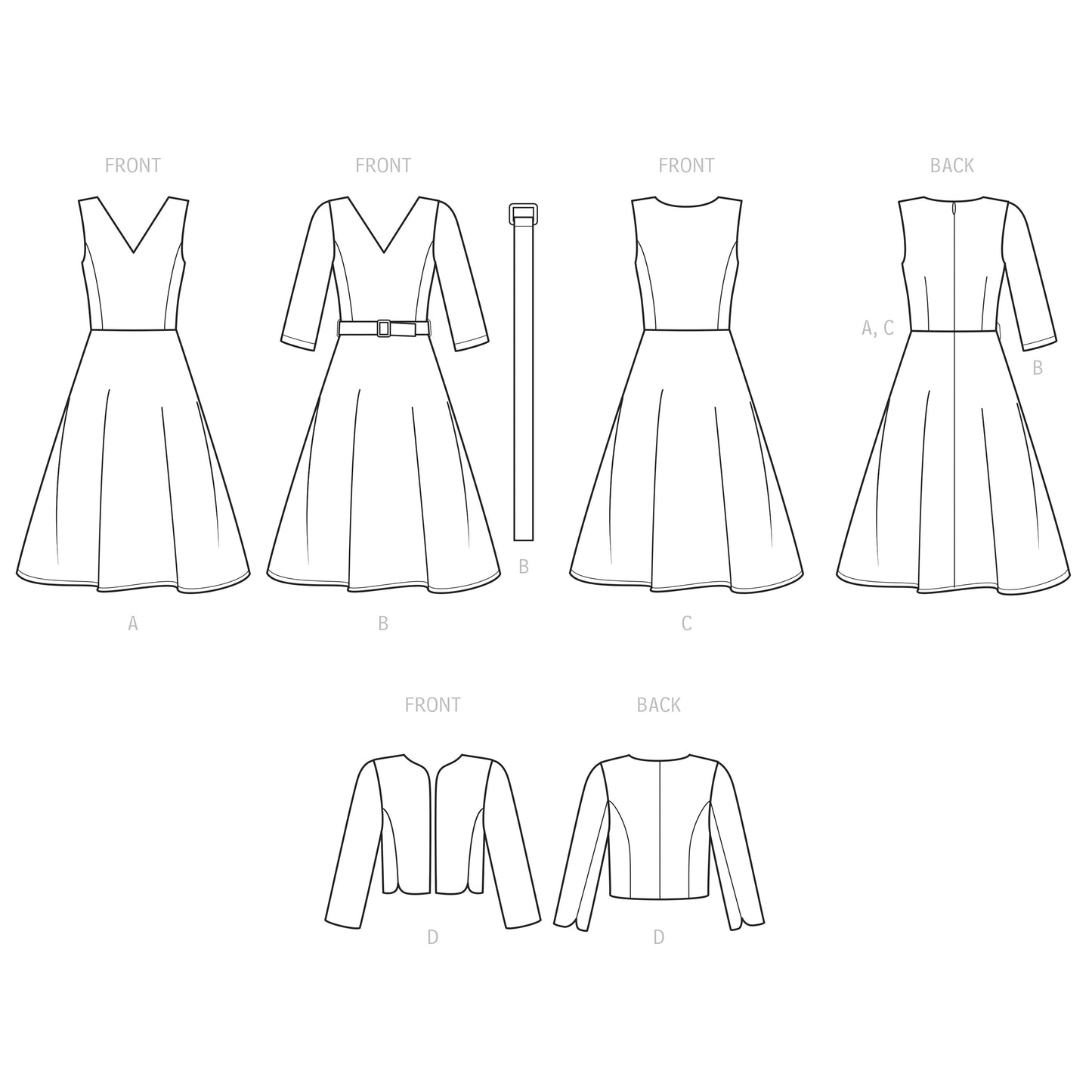 Simplicity Pattern S9473 Misses' Dresses and Jacket