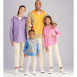 Simplicity Pattern S9481 Unisex Top Sized for Children, Teens, and Adults