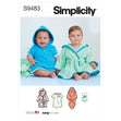 Simplicity Pattern S9483 Babies' Bath Set