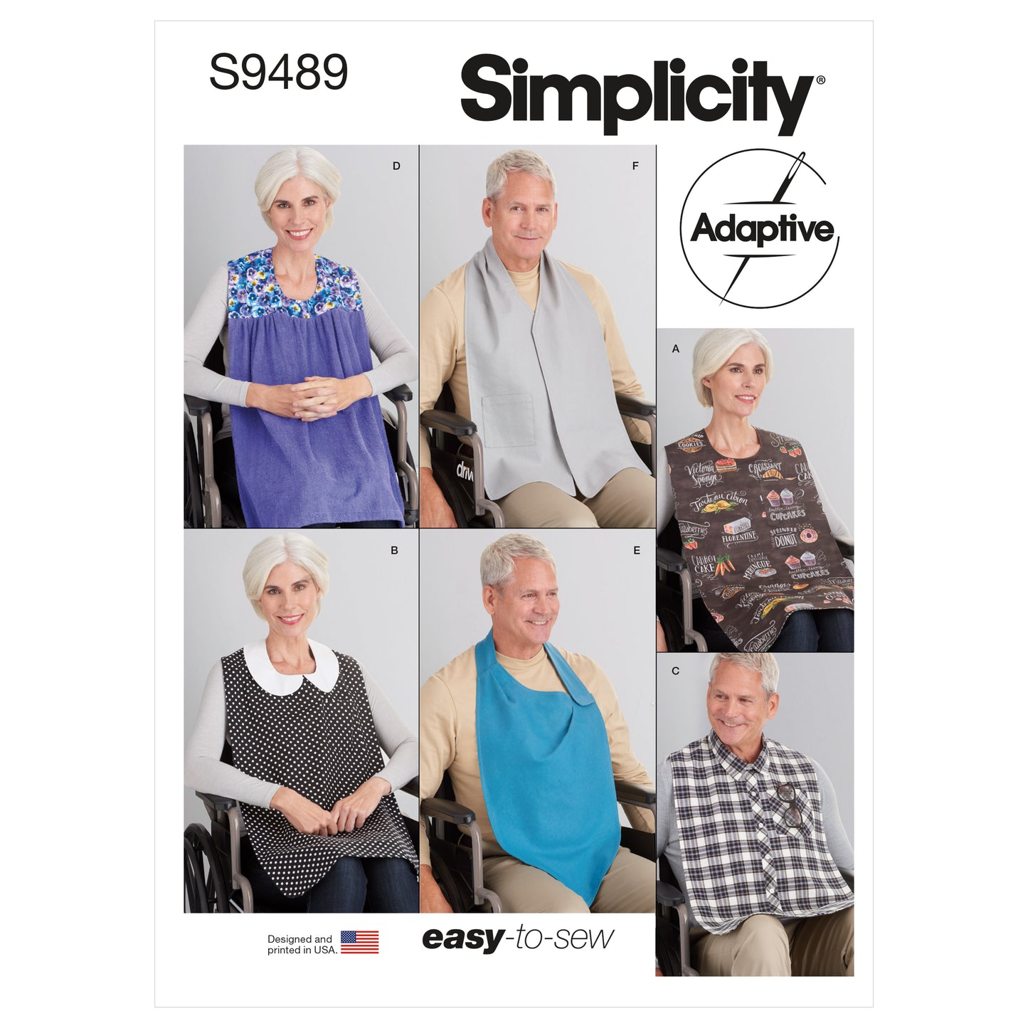 Simplicity Pattern S9489 Adult Bibs