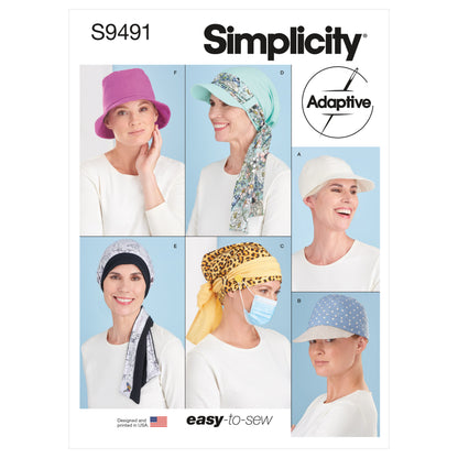 Simplicity Pattern S9491 Chemo Head Coverings