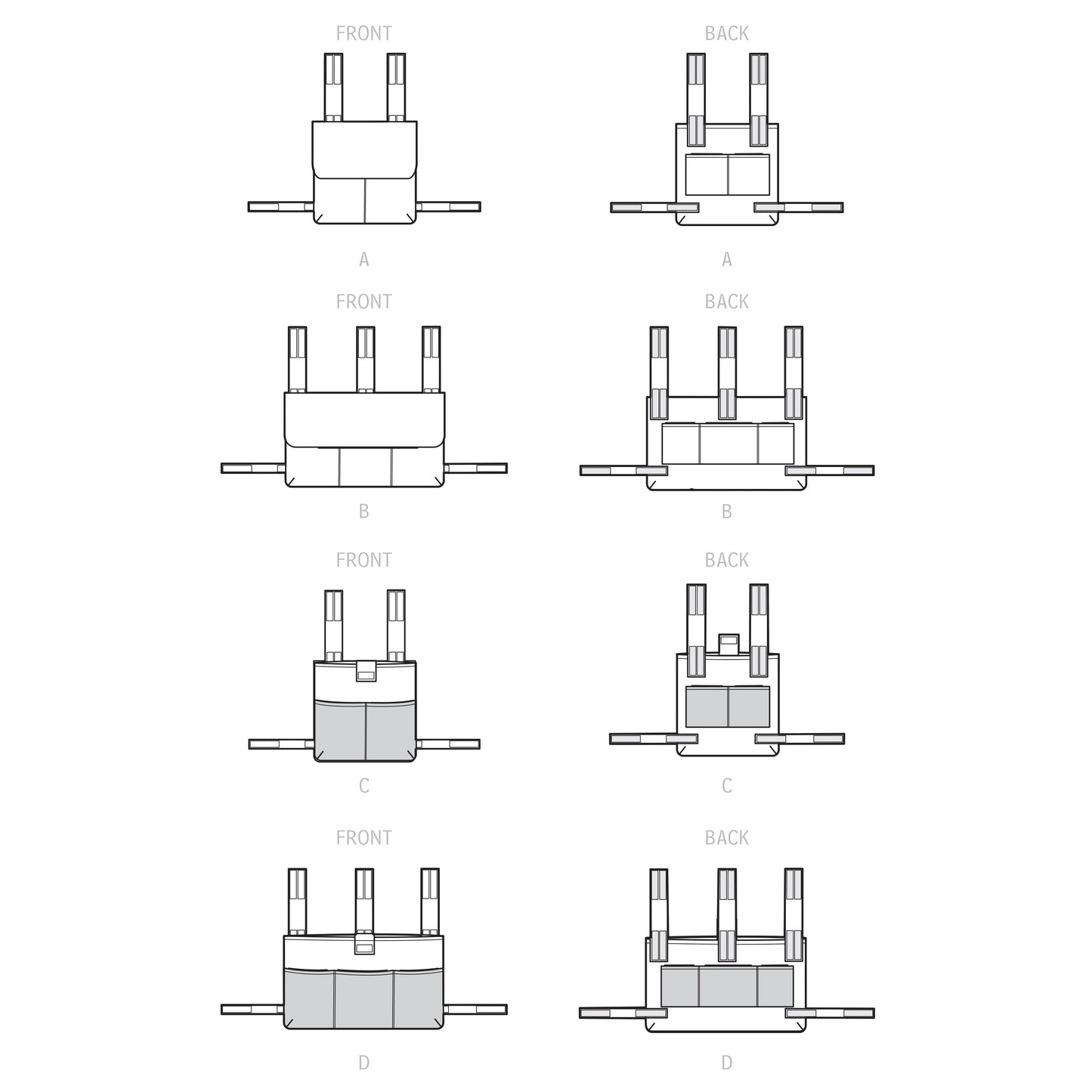 Simplicity Pattern S9493 Walker Bags