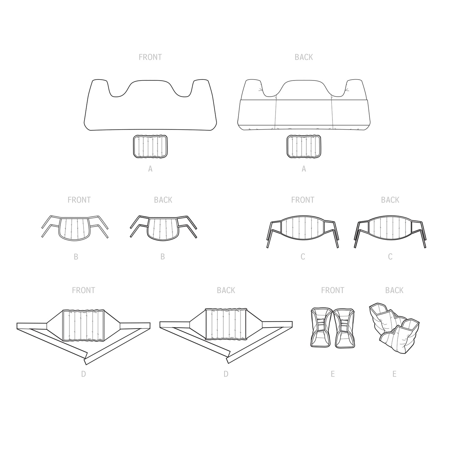 Simplicity Pattern S9494 Hot and Cold Comfort Packs