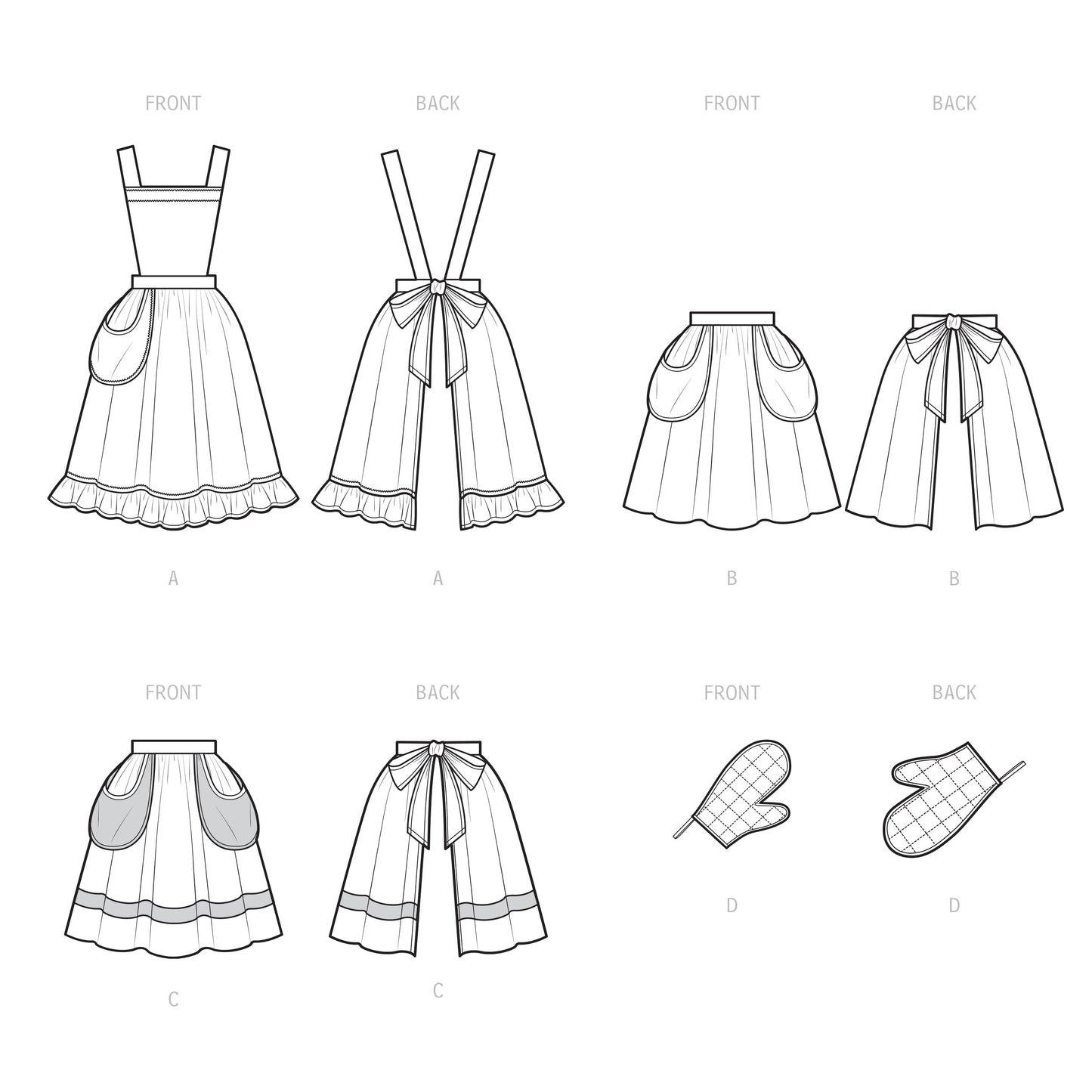 Simplicity Pattern S9496 Misses' Vintage Apron