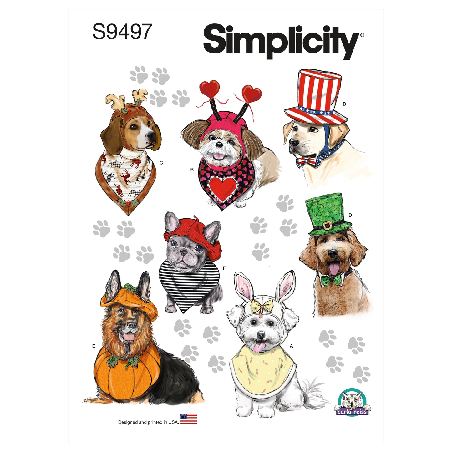 Simplicity Pattern S9497 Pet Accessories