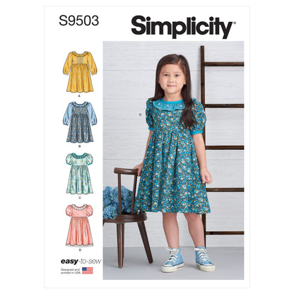 Simplicity Pattern S9503 Children's Dresses