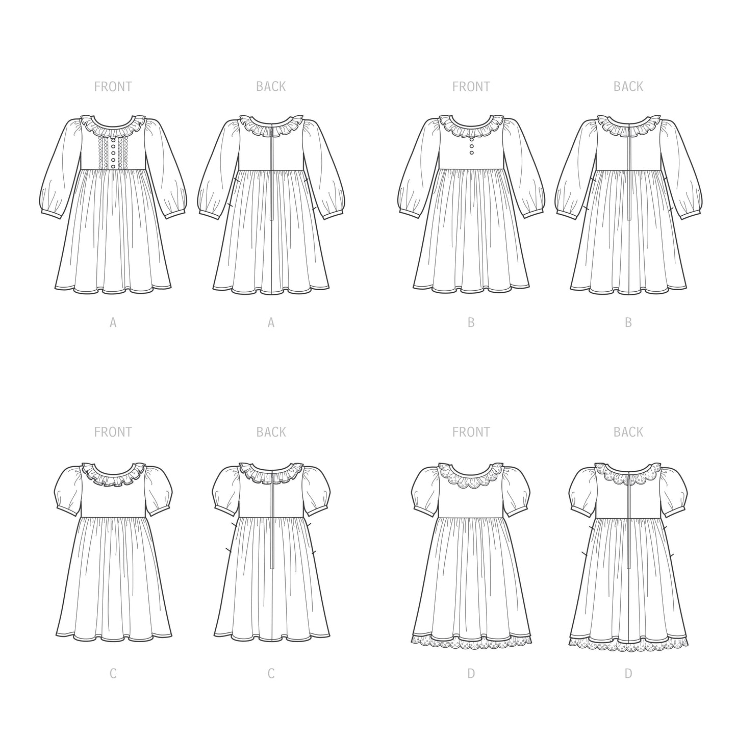 Simplicity Pattern S9503 Children's Dresses