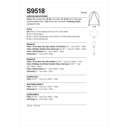 Simplicity SS9518 Backpacks & Accessories