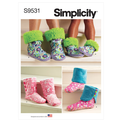 Simplicity SS9531 Slippers