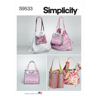 Simplicity SS9533 Grocery Totes