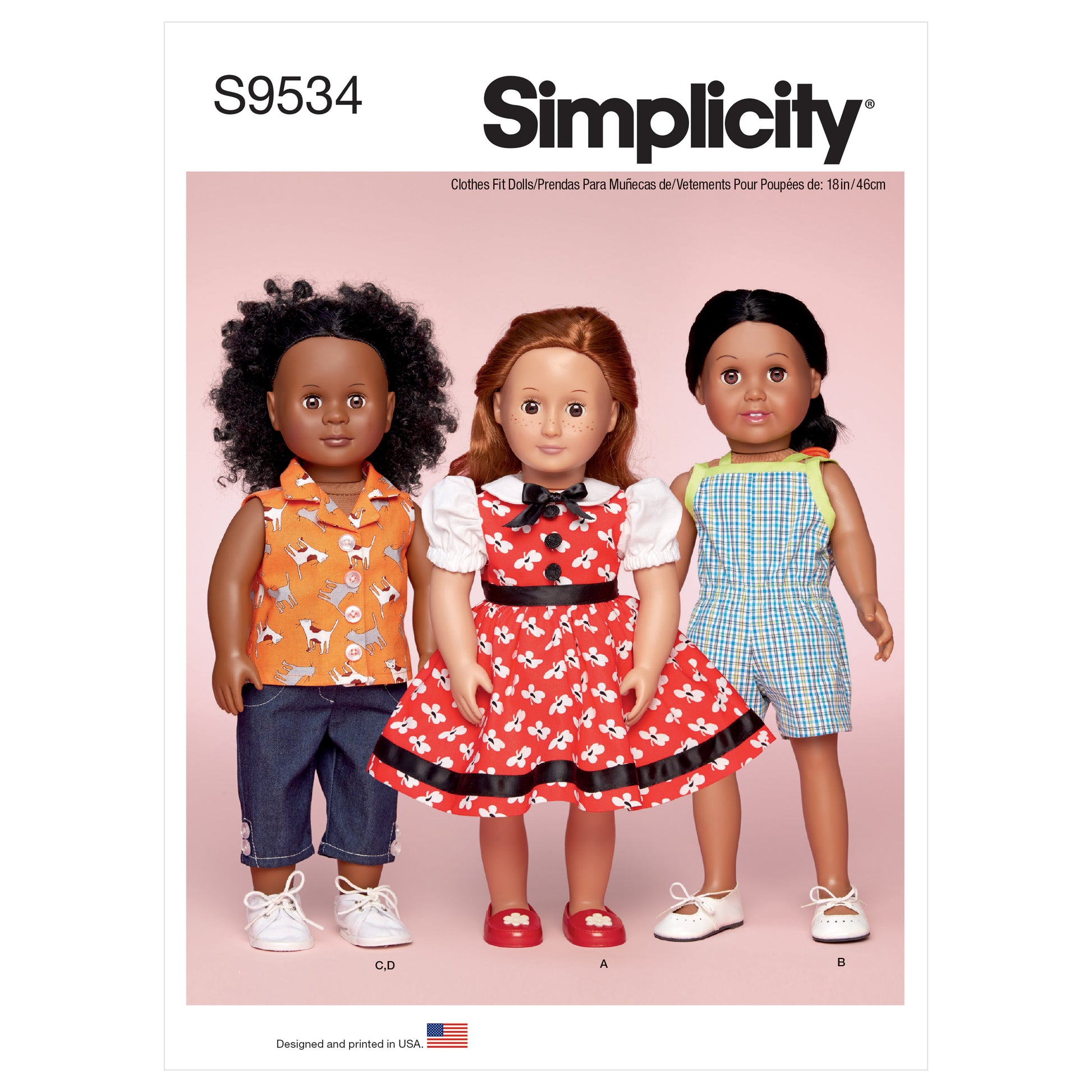 Simplicity SS9534 18" Doll Clothes