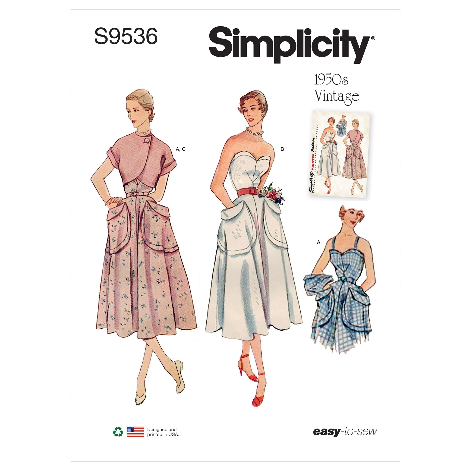 Simplicity SS9536 Misses' Sundress, Bolero