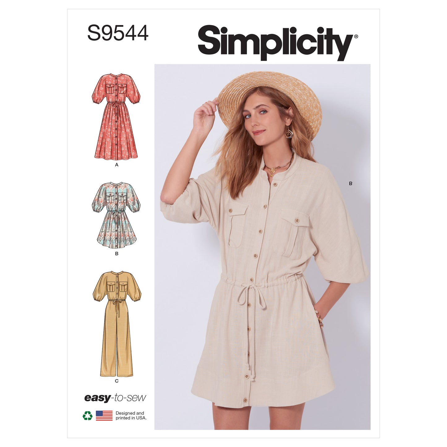 Simplicity SS9544 Misses' Dress & Jumpsuit