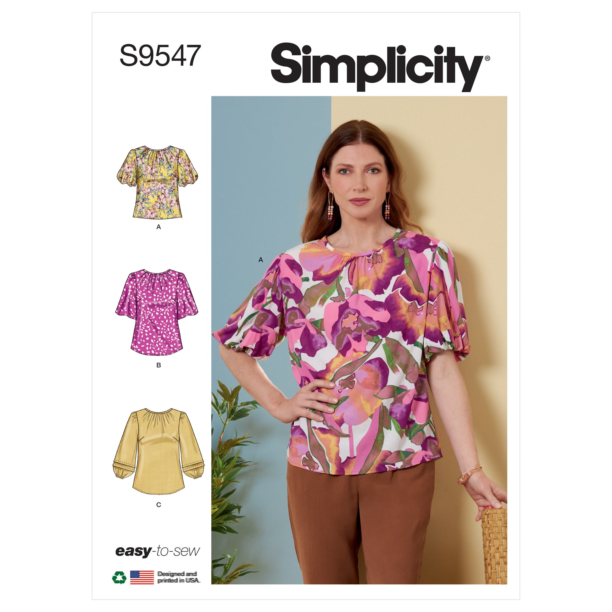 Simplicity SS9547 Misses' Top And Tunic