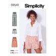 Simplicity SS9549 Miss Pant, Short, Skirt