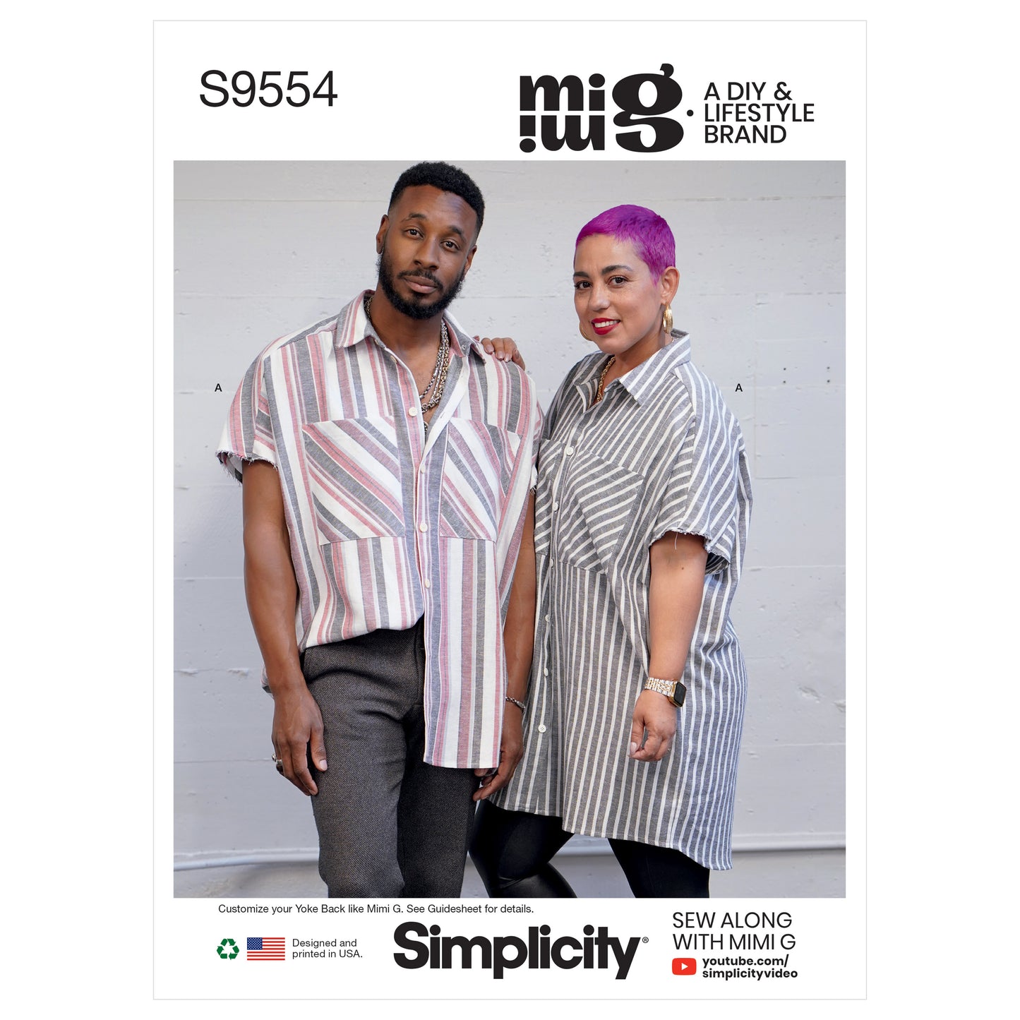 Simplicity SS9554 Unisex Shirt