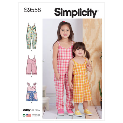 Simplicity SS9558 Toddler/Child Jumpsuits