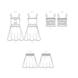 Simplicity SS9560 Child/Girl Dress, Top, Skirt