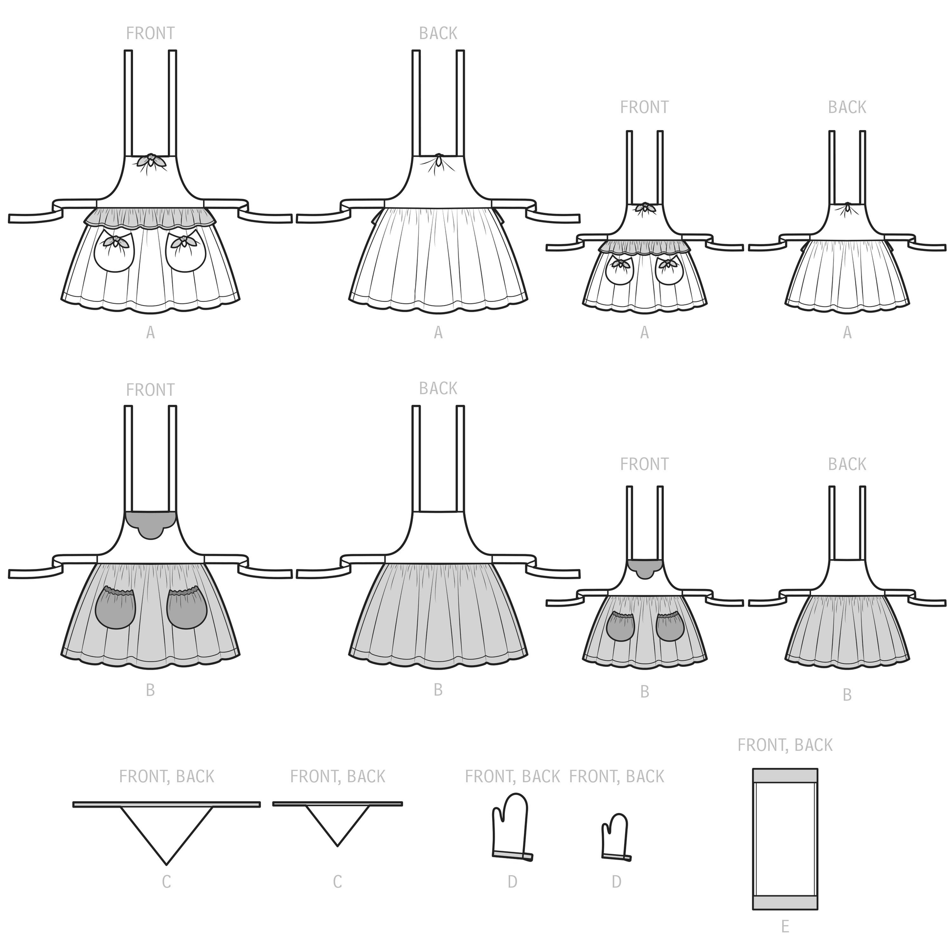 Simplicity SS9565 Child/Miss Apron, Access