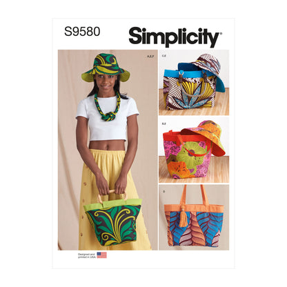 Simplicity Pattern SS9580 Bags, Hat and Necklace